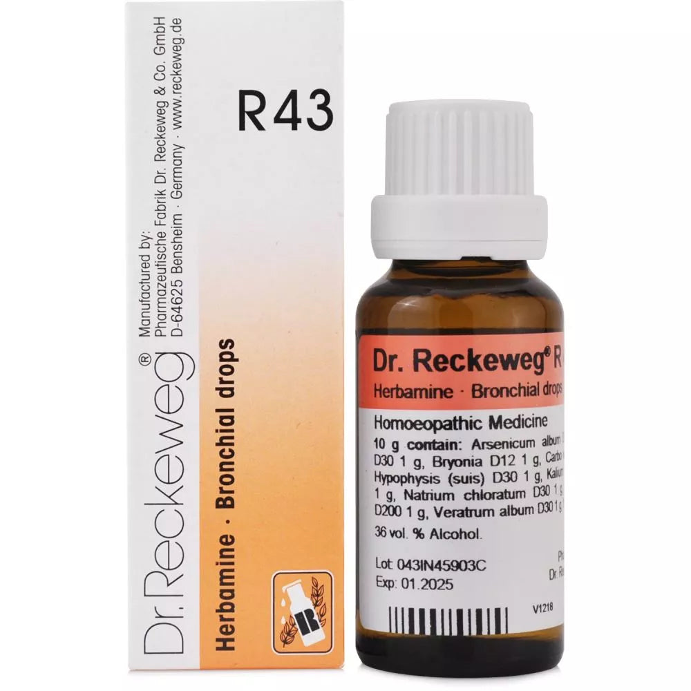 Reckeweg R43 Bronchial Asthma Drops - 22 ml